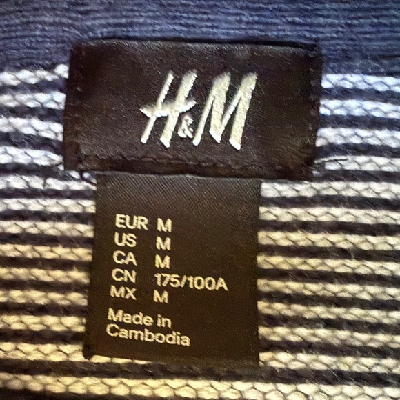 GUC - Men's H&M Shawl Neck Collar Cotton Sweater M - Picture 10 of 13